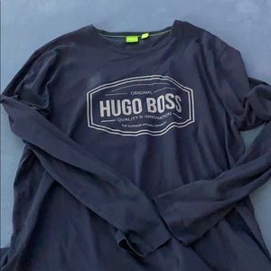 Navy blue Hugo Boss long sleeve shirt